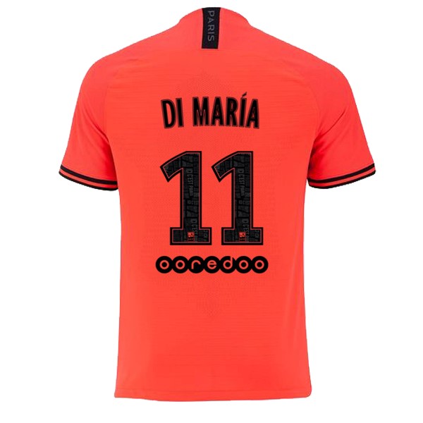 JORDAN Camiseta Paris Saint Germain NO.11 Di Maria Segunda equipación 2019-2020 Naranja